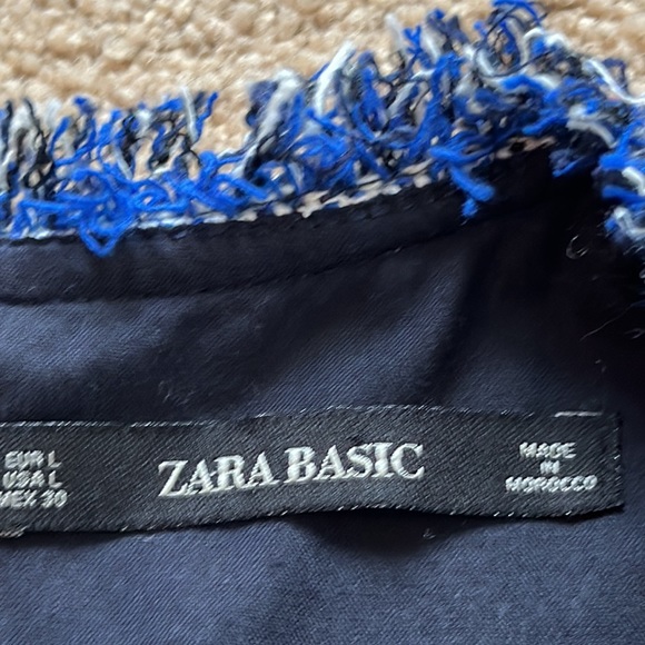 Zara blue tweed mini dress - Picture 9 of 15